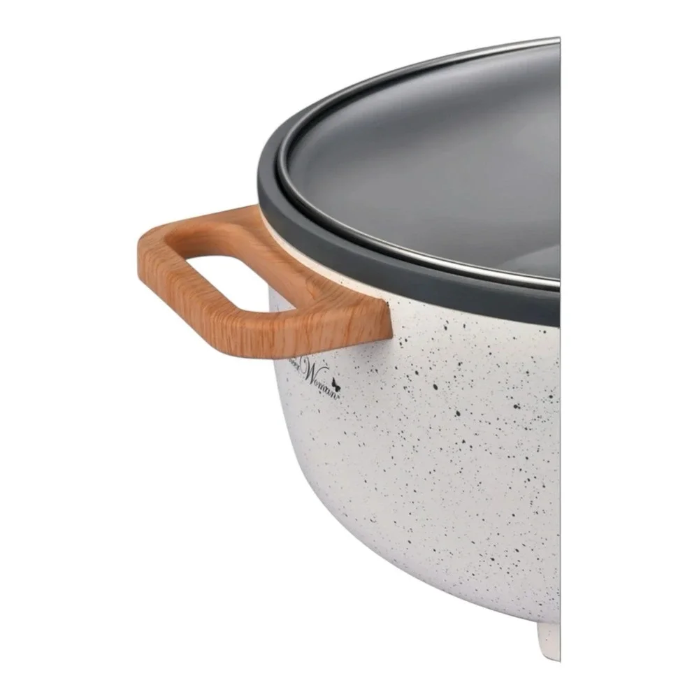 🔥The Pioneer Woman🖤🤍🖤 3.5L Electric Skillet, Linen‎ Speckle-NEW! - Picture 6 of 7